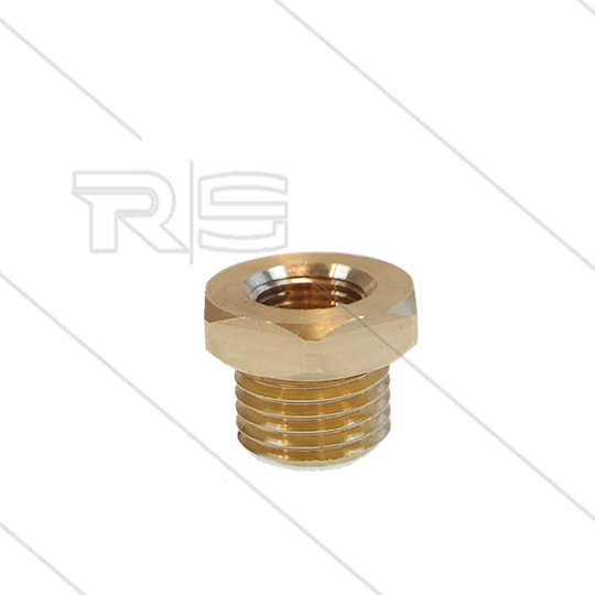 Reduziernippel - Messing - 1/4&quot; AG x 1/8&quot; IG