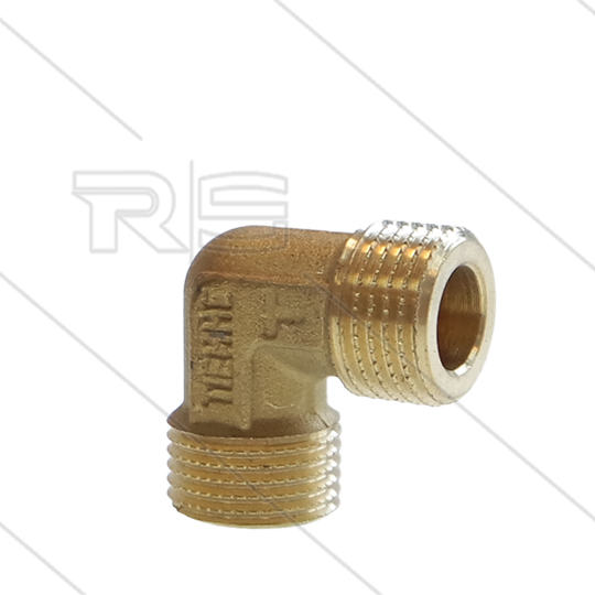 Winkel - Messing (ND) - 2 x 1/2&quot; AG