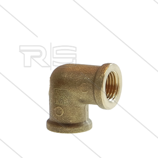 Winkel - Messing (ND) - 2 x 1/4&quot; IG