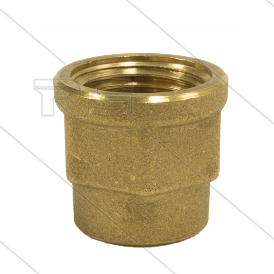 Muffe reduziert  - Messing - 3/4&quot; IG x 1/2&quot; IG
