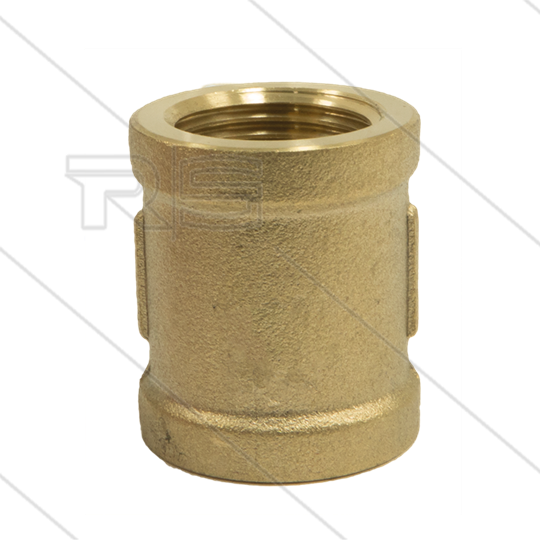 Muffe - Messing - 2 x 1/4&quot; IG