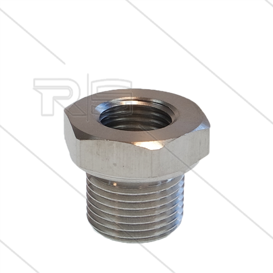 Reduziernippel - Edelstahl - 3/8&quot; AG x 1/4&quot; IG
