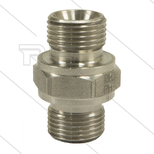 Doppelnippel - Edelstahl - 2 x 1/4&quot; AG - BSP - 400 Bar