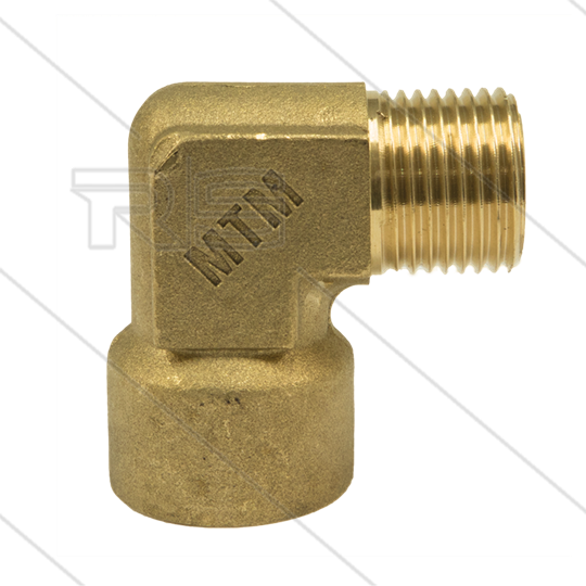 Winkel - Messing - 300 Bar - 1/2&quot; IG x 1/2&quot;  AG
