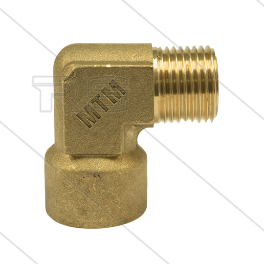 Winkel - Messing - 300 Bar - 3/8&quot; IG x 1/2&quot; AG
