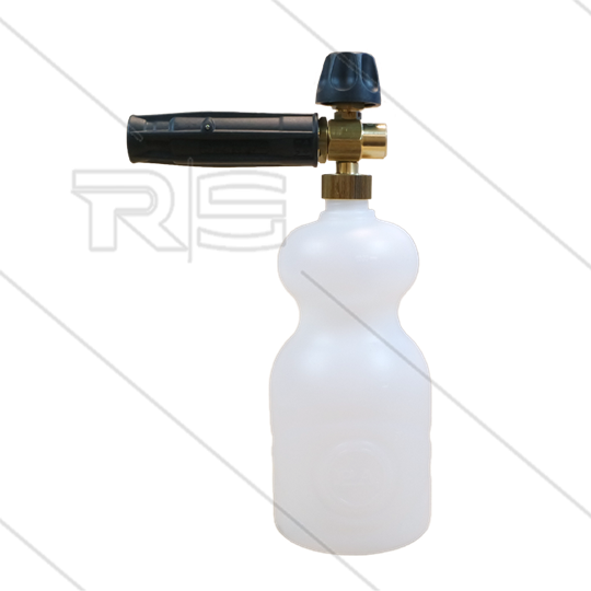 LS3-1 - Schaumlanze - vertikaler Strahl - mit Flasche 1Ltr - Düse 1,25mm - 60 bis160 Bar - 5,5 bis