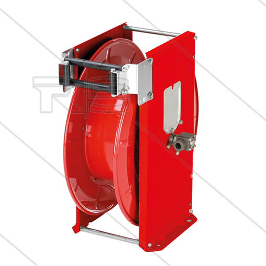ST30/10 - Automatischer Schlauchaufroller - Stahl rot pulverbeschichtet - 300 Bar - Schlauch: 5/16&quot;