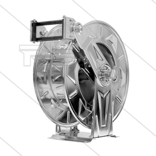Automatischer Schlauchaufroller - Schlaucheinlauffenster einstellbar - VA - 35m - 400 Bar