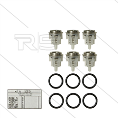 Kit 123 - Ventilsatz (6x) - Serie 44 + 51 + 60 Misting + 60 HT + 63 HTS