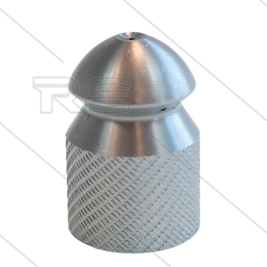Rohrreinigungsdüse mit Frontbohrung - 0.050 - 3 x 0.70 + 1 x 0.70 - Edelstahl - 1/4&quot; IG