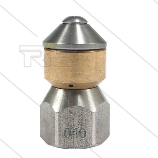 rotierende Kanaldüse - 0.040 - 3 x 0.70 - Ø19mm - 1/4&quot; IG