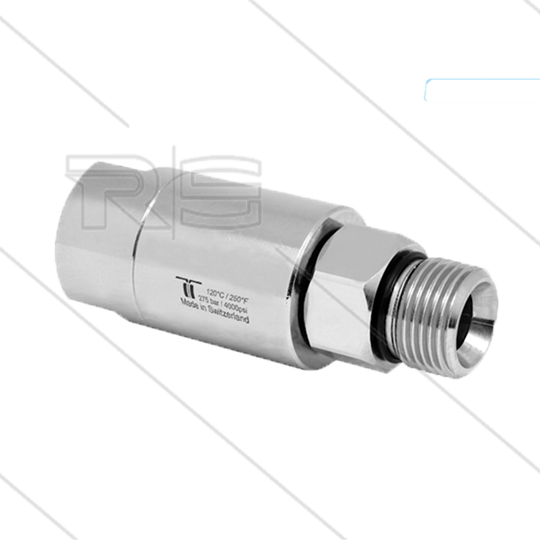 DGL Drehgelenk - dreifach gelagert - 1/4&quot; IG x 1/4&quot; AG - 275 Bar - NW6 - 1000 U/min bei max 30°C