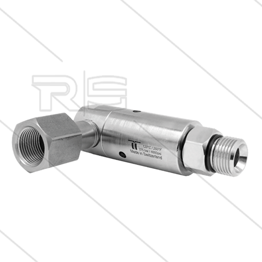 DYG Winkeldrehgelenk - dreifach gelagert - 3/8&quot; IG x 3/8 &quot; AG - 275 Bar - NW6 - 2000 U/min - 120°C