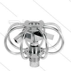 TYR-2s - Rohrreiniger - Ø75mm - Edelstahl - 275 Bar - max 120°C - 2 einstellbare Rotorarme