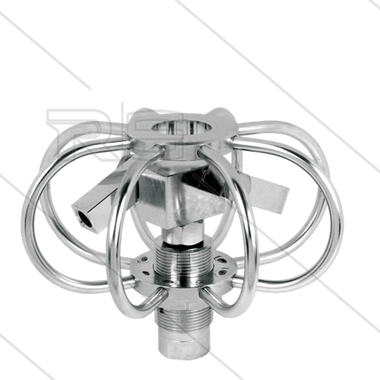 TYR-2s - Rohrreiniger - Ø75mm - Edelstahl - 275 Bar - max 120°C - 2 einstellbare Rotorarme