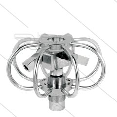 TYR-3s - Rohrreiniger - Ø75mm - Edelstahl - 275 Bar - max 120°C - 2 einstellbare Rotorarme