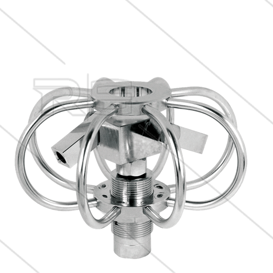 TYR-3s - Rohrreiniger - Ø75mm - Edelstahl - 275 Bar - max 120°C - 2 einstellbare Rotorarme