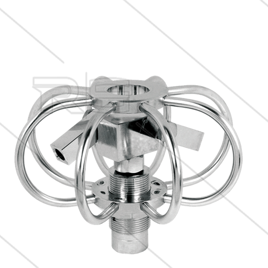 TYR-3s - Rohrreiniger - Ø75mm - Edelstahl - 275 Bar - max 120°C - 2 einstellbare Rotorarme