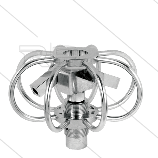 TYR-3s - Rohrreiniger - Ø150mm - Edelstahl - 275 Bar - max 120°C - 2 einstellbare Rotorarme