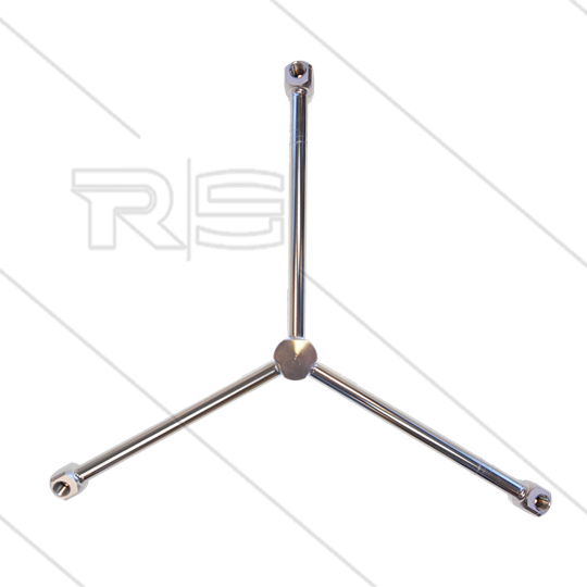 Rotorarm - TKA-3W3 - Ø600mm - 275 Bar - 3/8&quot; IG - Düsen 3 x 1/4&quot; IG