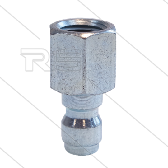 Nippel für Schnellwechseldüse - AR1 - 250 Bar - 40 l/min - Ø11,7mm - max 150°C - 1/4&quot; IG NPT
