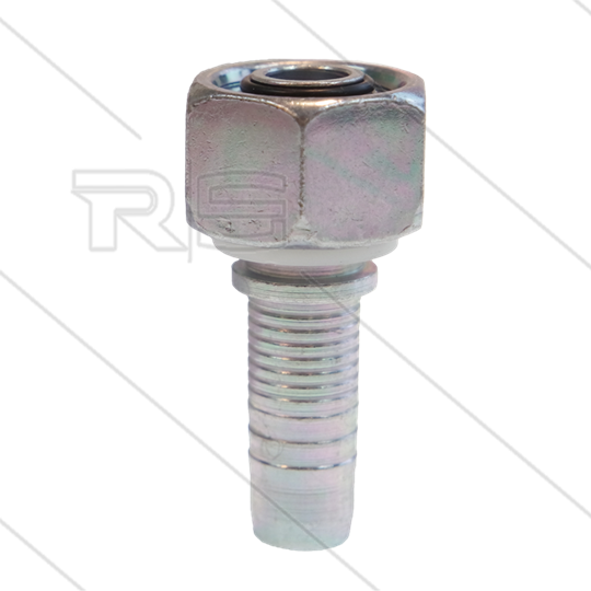 Pressnippel - Stahl - DN12 (1/2&quot;) - 1/2&quot; DKR - DN13 - mit O-Ring - SW27