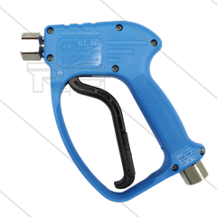 RL86 Edelstahl 316 Pistole - mit Drehgelenk - 180 Bar - 80 l/min - max 160°C - 2 x 1/2&quot; IG