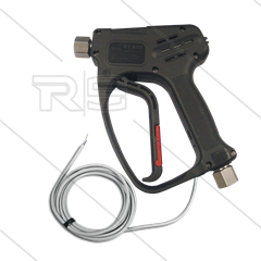 RL600 HD-Pistole mit reedswitch - Edelstahl - 600 Bar - 60 l/min - max 100°C - 2 x 3/8" IG
