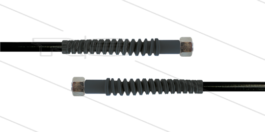 Carwash Titan-Slide Schlauch schwarz DN06 - 3,5m - 2x M18x1,5 (12L) DKOL - 2x SKS - 300 Bar