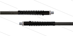 HD-Schlauch schwarz DN06 -  Flexy - 1SN - 4,0m - 2 x 1/4&quot; AGR - 2x SKS - 300 Bar