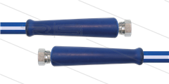 CleanFarm Schlauch blau DN12 - 20m - 2 x 1/2&quot; DKR aus VA - 2 x GKS - 80 Bar