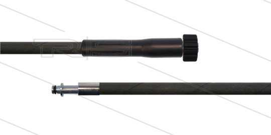 HD-Schlauch schwarz 1SN-06 - 10m - M22x1,5 HV x Stecknippel Ø10mm - 1x GKS - 250 Bar