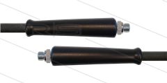 HD-Schlauch schwarz 1SC-10 - 10m - 2 x 3/8" AGR - 2x GKS - 250 Bar