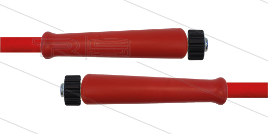 HD-Schlauch rot 2SN-Plus-10 - 10m - 2x M22x1,5 HV VA - 2 x GKS rot - 500 Bar