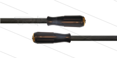 HD-Schlauch schwarz 1SN-06 &quot;Titanjet&quot; - 10m - 2 x M22x1,5 HV Lang - 300 Bar