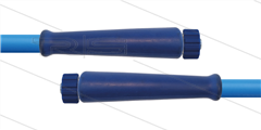 HD-Schlauch blau 2SC-10 - glatt - HyWasher - 10m - 2x M22x1,5 HV konisch - 2x GKS - 400 Bar