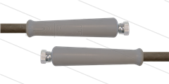 HD-Schlauch grau 1SC-12 - 10m - 2x 3/8&quot; DKR - 2x GKS - 180 Bar