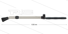 RP28-V Doppellanze - L=1000mm - VA - Ventil oben - mit isolierung L=330mm - inkl. ND-Düse - 250 Bar - 1/4" IG
