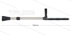 RP28-H Doppellanze - L=1000mm - VA - Seitengriff - mit isolierung L=330mm - inkl. ND-Düse - 250 Bar - 1/4" IG