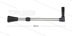 RP29-H Doppellanze - L=680mm - Stahl verzinkt - Seitengriff - ohne isolierung und Düsen - 250 Bar - 1/4" IG
