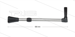 RP29-H Doppellanze - L=680mm - Stahl verzinkt - Seitengriff - ohne isolierung - inkl. ND-Düse - 250 Bar - 1/4" IG