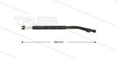 ST85 - flexibele Lanze - L=850mm - Stahl verzinkt - 210 Bar - max 150°C - 2 x 1/4" IG