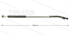 ST85 - flexibele Lanze - L=1500mm - Stahl verzinkt - 210 Bar - max 150°C - 2 x 1/4" IG