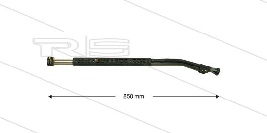 ST85 - flexibele Lanze - L=850mm - Edelstahl - 210 Bar - max 150°C - 2 x 1/4" IG