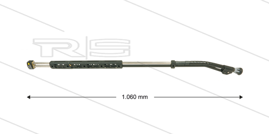 ST85 - flexibele Lanze - L=1060mm - Edelstahl - 210 Bar - max 150°C - 2 x 1/4" IG