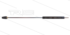 Düsenrohr VA 1000mm mit TN255 Rotordüse 045 - Isohalbschalen und KEW Langnippel - 255bar 
