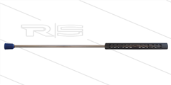 Düsenrohr VA 1000mm mit  1/4" VA Düsenschutz blau - Isohalbschalen 380mm - 350bar 