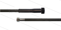 HD-Schlauch schwarz 1SN-06 - 15m - M22x1,5 HV Konisch x M14x1,5 (8L) DKOL - 1x GKS - 250 Bar