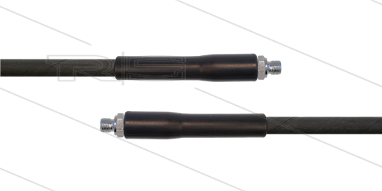 HD-Schlauch schwarz 1SN-06 - 30m - 2x 1/4&quot; AGR - 2x GKS - 250 Bar