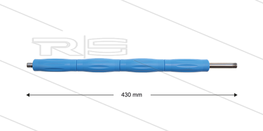 RP10 Lanze - L=430mm - gerade - Edelstahl - blau - Isolierung L=390mm - 400 Bar - max 80°C